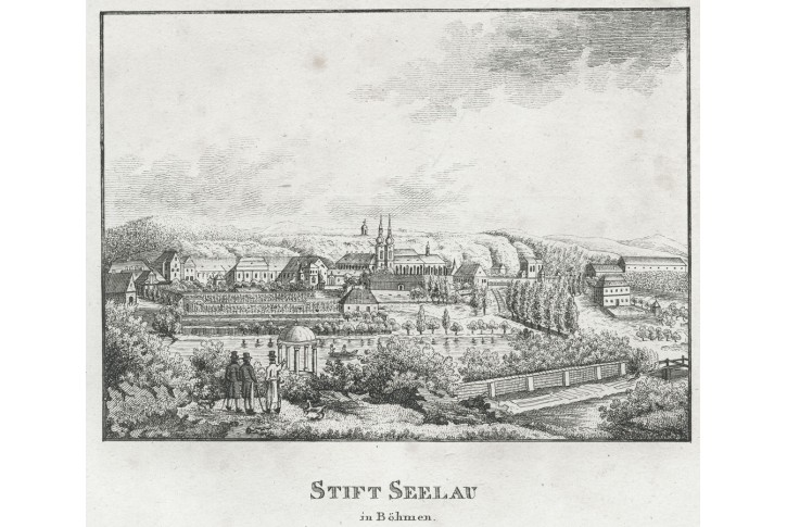 Želiv, mědiryt, (1820)