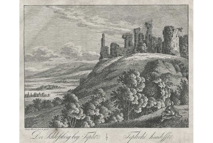 Teplice Doubravská hora, Hyllos, mědiryt , 1820