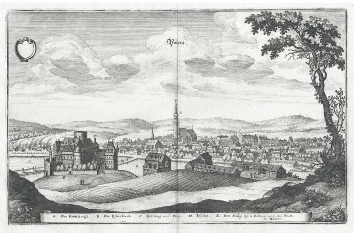 Polná, Merian M. ,mědiryt 1650