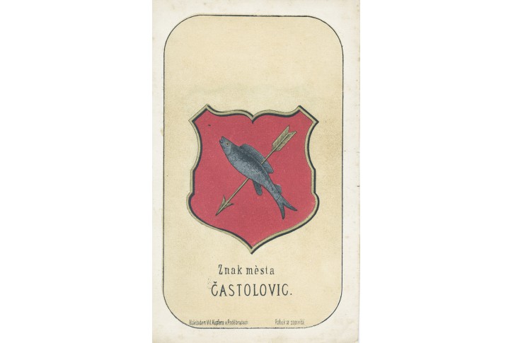 Častolovice, chromolitografie, 1880