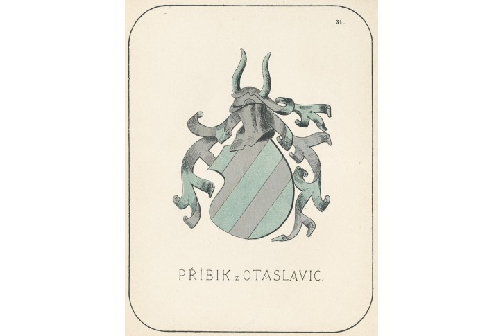 Přibík z Otaslavic, chromolitografie, 1880
