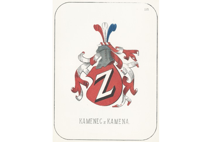 Kamenec z Kamena, chromolitografie, 1880