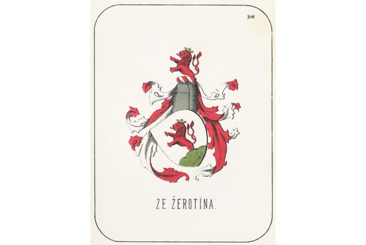 Žerotínové, chromolitografie, 1880