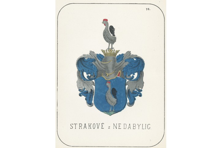 Strakové z Nedabylic, chromolitografie, 1880