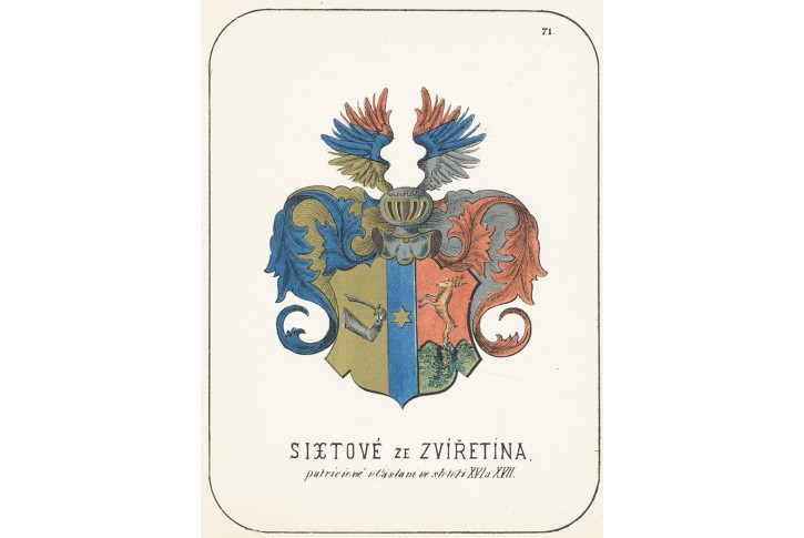 Sixtové ze Zvířetína, chromolitografie, 1880