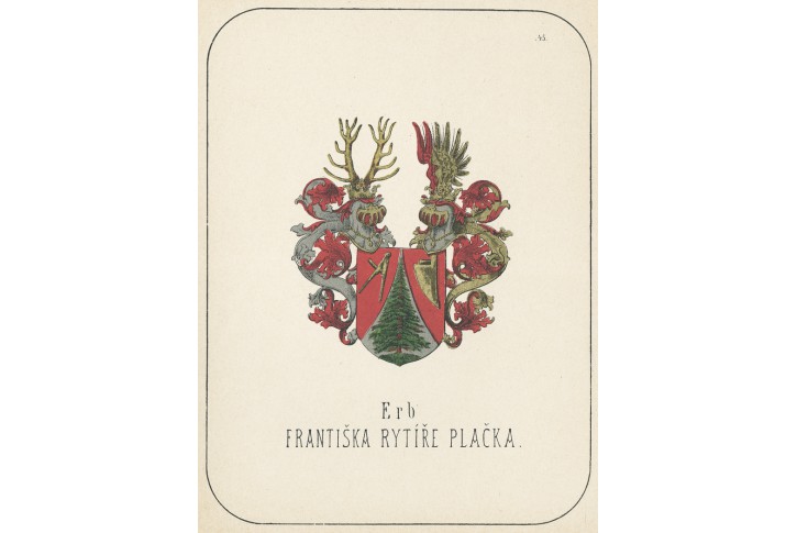 Frant. Rytíř Plaček, chromolitografie, 1880