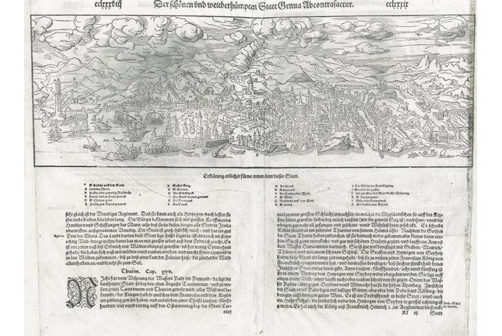 Genua, Münster S., dřevořez , (1580)