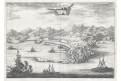 Jijel Alžírsko, Olfert, mědiryt, 1686