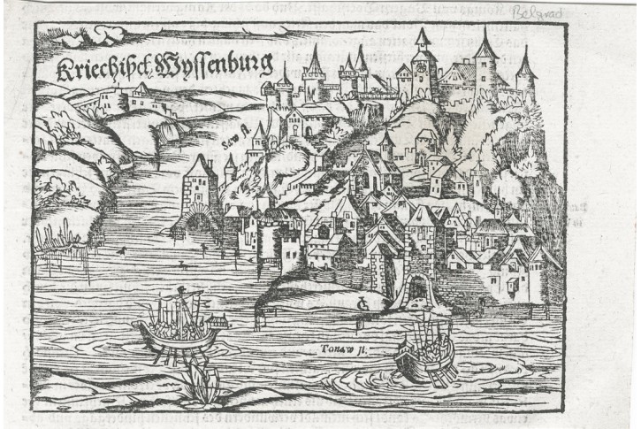 Bělehrad, Münster S., dřevořez , 1578