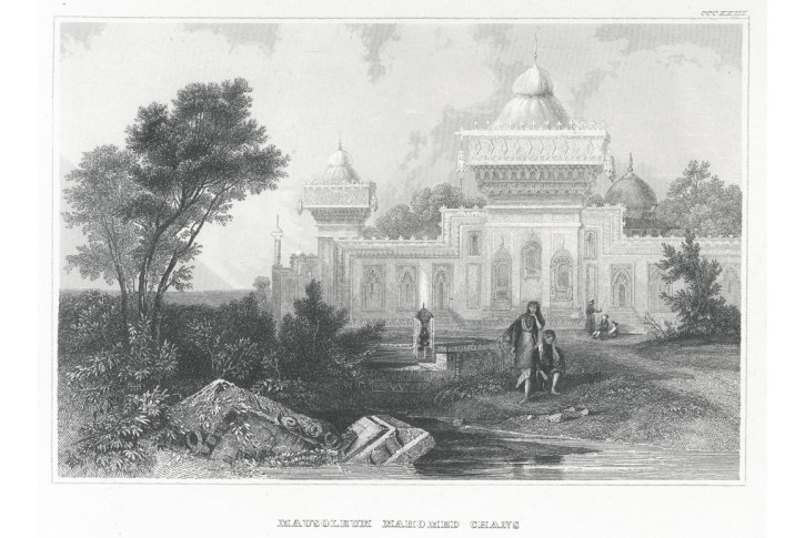 Mausoleum Mahomed, Meyer, oceloryt, 1850