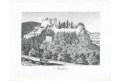 Dívčí Kámen, Heber, litografie, 1845