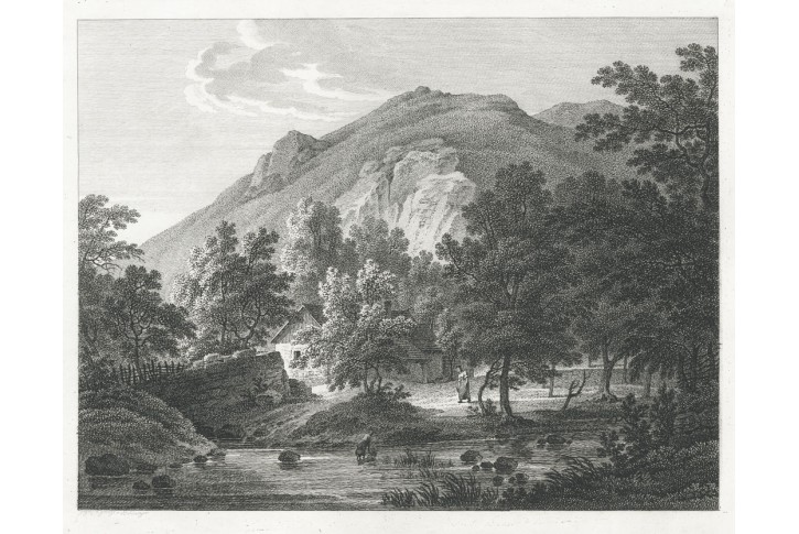 Horská krajina, Piringer Benedikt, lept, (1800)