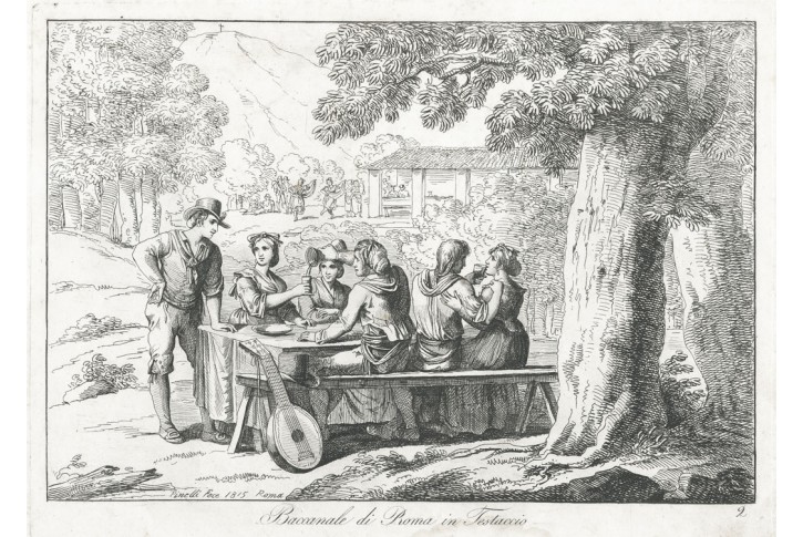 Hostina  Řím, Pinelli B., lept, 1815