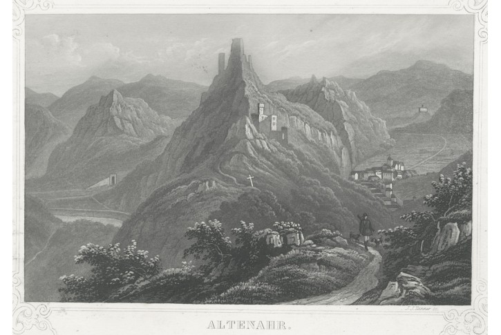 Altenahr, akvatinta, (1840)
