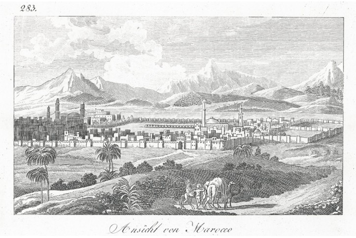Maroko, André, mědiryt, 1820