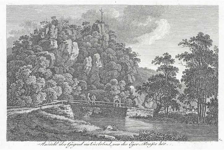 Karlovy Vary , mědiryt, (1820)