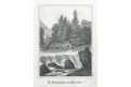 Karpaty mlýn, litografie, (1840)