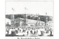 Dresden Sängershalle, litografie, (1840)