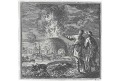 Muži sledijí požár, ,Jan Luyken, , mědiryt, 1711