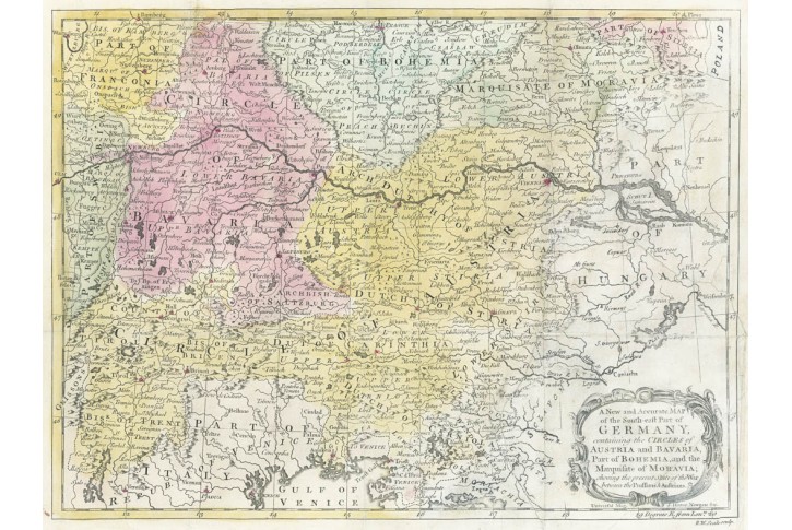 Německo Čechy, Universal, mědiryt, 1756