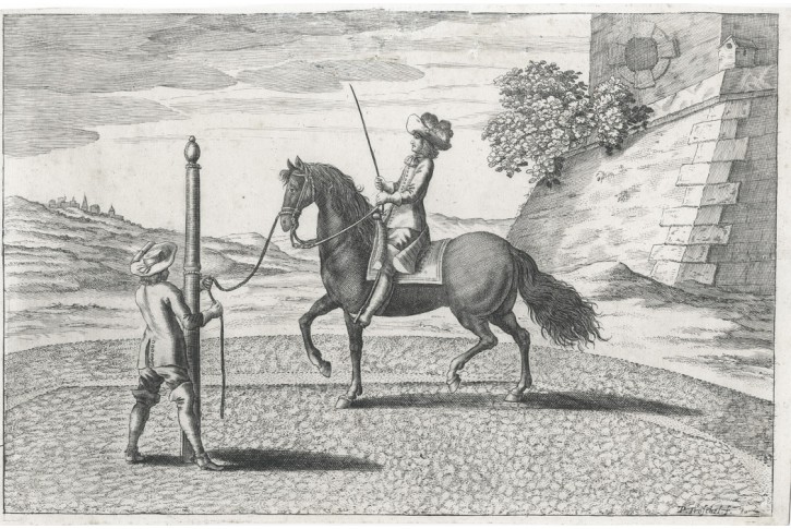Jezdecká škola, Winter, mědiryt 1672
