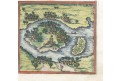Cefala, Braun Hogenberg., kolor. mědiryt, 1635