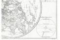 Bonne R., Mappe Monde, mědiryt, 1788