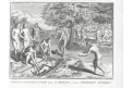 Pohřbívání Venezuela, Picard, mědiryt, 1723