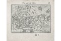 Pomernia, Ortelius miniatur, mědiryt, 1598