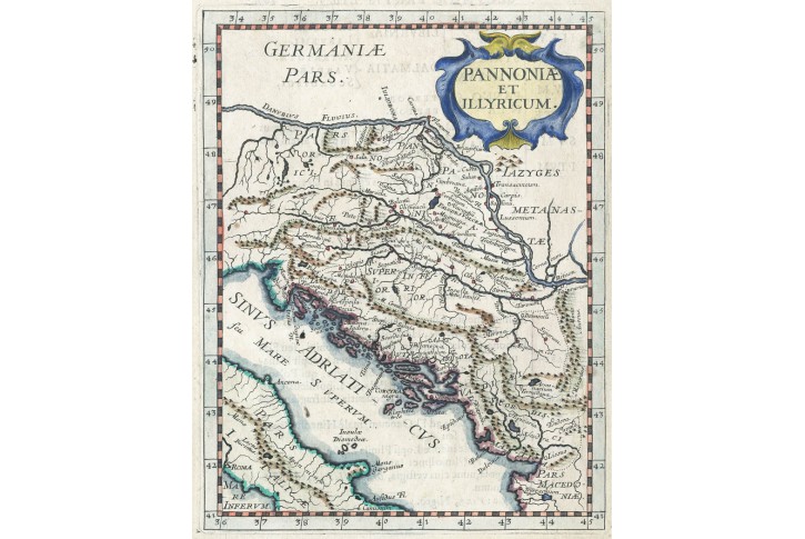Pannonia et Illyricum, mědiryt, 1649