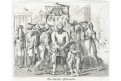 Řim Policinello, Medau, litografie, (1840)