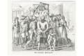 Řim Policinello, Medau, litografie, (1840)