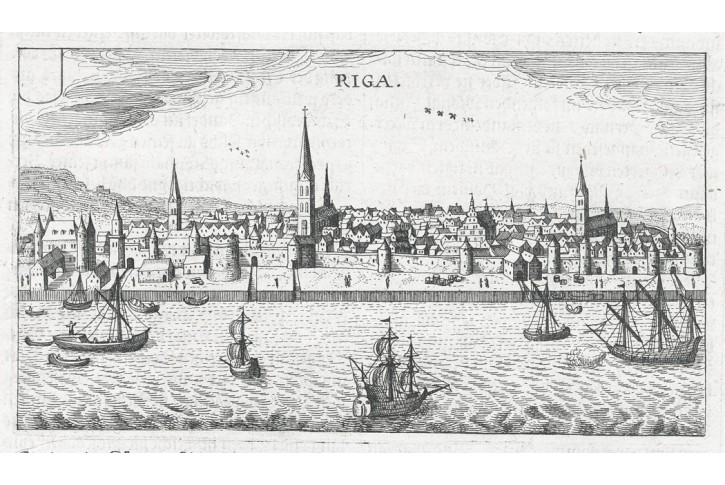 Riga, Hulsius,  mědiryt, 1632