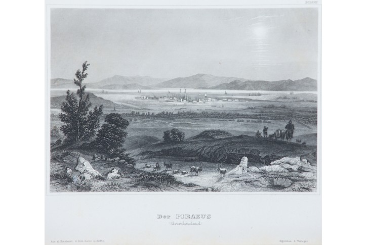 Piraeus, Meyer, oceloryt, (1850)
