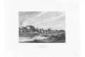 Roudnice , Haase, oceloryt, 1840