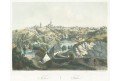 Tábor, Haun,  kolorovaná  litografie, 1860