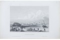Galveston Texas, oceloryt, 1850