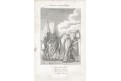 Afrika kroje Maurové, mědiryt, (1820)