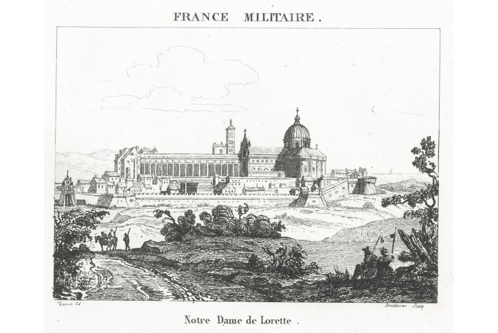 Loretto, mědiryt, 1838