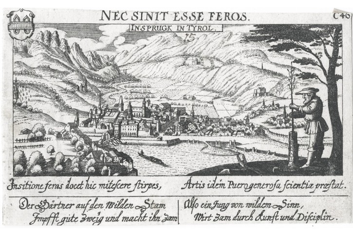 Innsbruck, Meissner, mědiryt, 1637