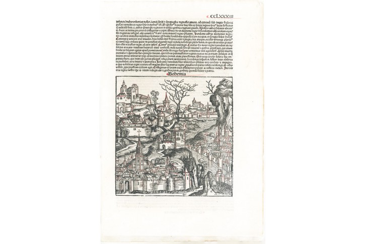 Bohemia, H. Schedel, dřevořez 1493