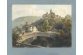 Praha Hradčany, Haun, kolor. litografie, 1860