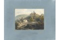 Praha Hradčany, Haun, kolor. litografie, 1860