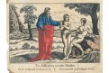 Adam a Eva strvoření, kolor. mědiryt, (1820)