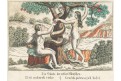 Adam a Eva první hřích, kolor. mědiryt, (1820)