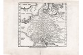 Ptolemaus - Fries : Čechy Germania, dřevořez, 1541