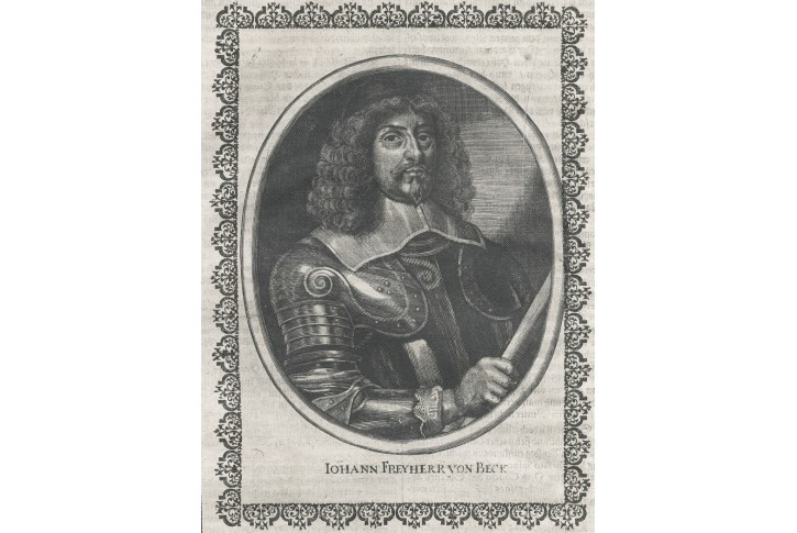 Johann von Beck, Merian,  mědiryt 1651
