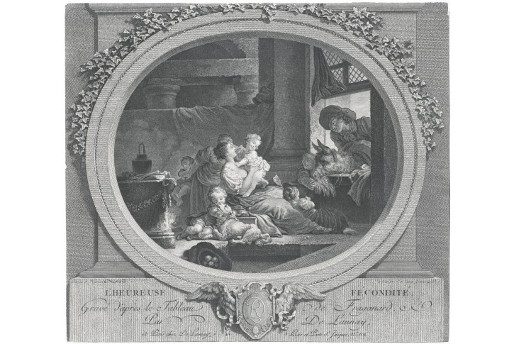Fecondite, Delaunay - Fragonard, mědiryt, 1782