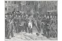 Napoleon rozloučení, Vernet, litografie, (1830)