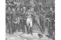 Napoleon rozloučení, Vernet, litografie, (1830)